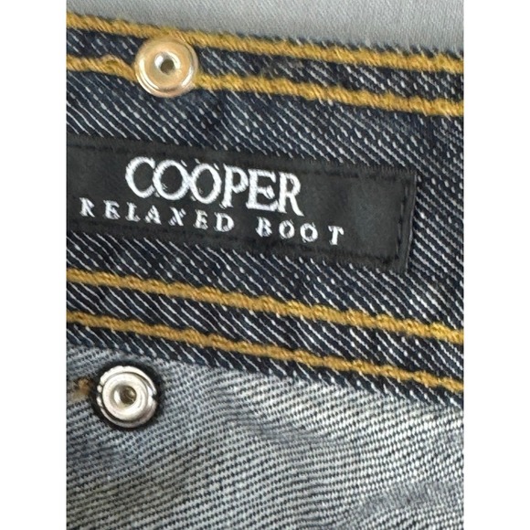 Affliction‎ Y2K Jeans Men's Size 36x33 Cooper Bootcut Leather Flap Pockets - Picture 14 of 16